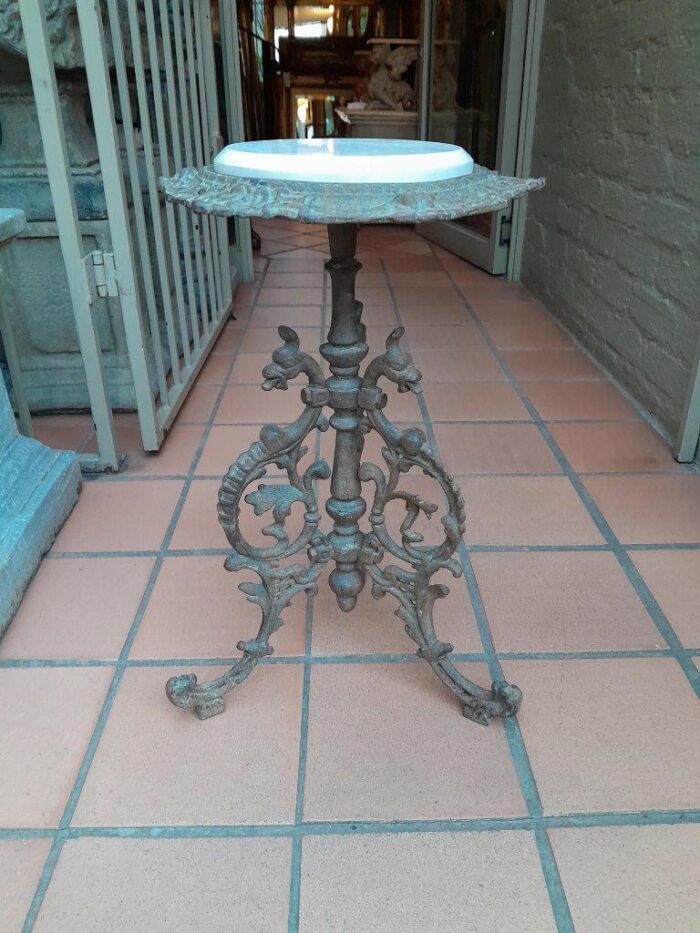 A 20th Century French Style Pair Of Cast-Iron Tables - Image 5