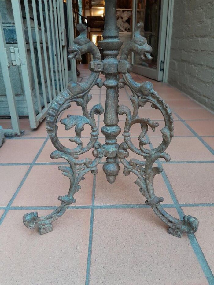 A 20th Century French Style Pair Of Cast-Iron Tables - Image 7