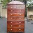 A Mid 19th Century-Victorian Circa Mahogany Chest On Chest