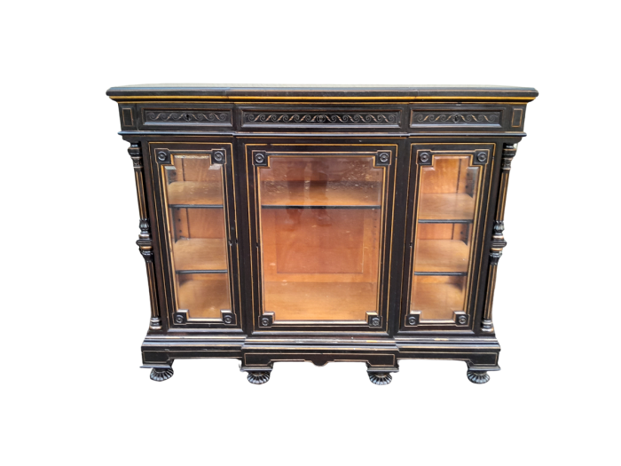A 19th Century French Ebonised And Gilt Cabinet ND