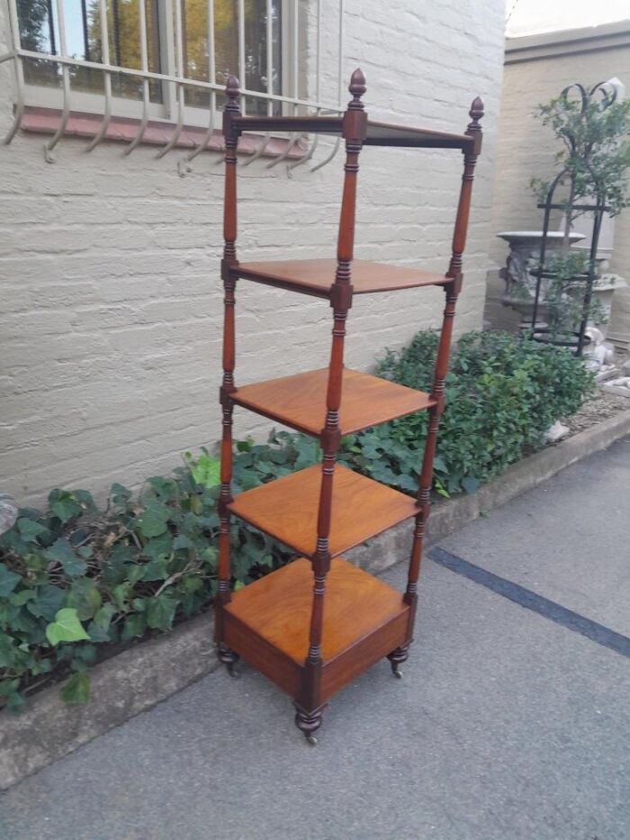 A 20th Century Mahogany Display Stand With Castors - Image 5