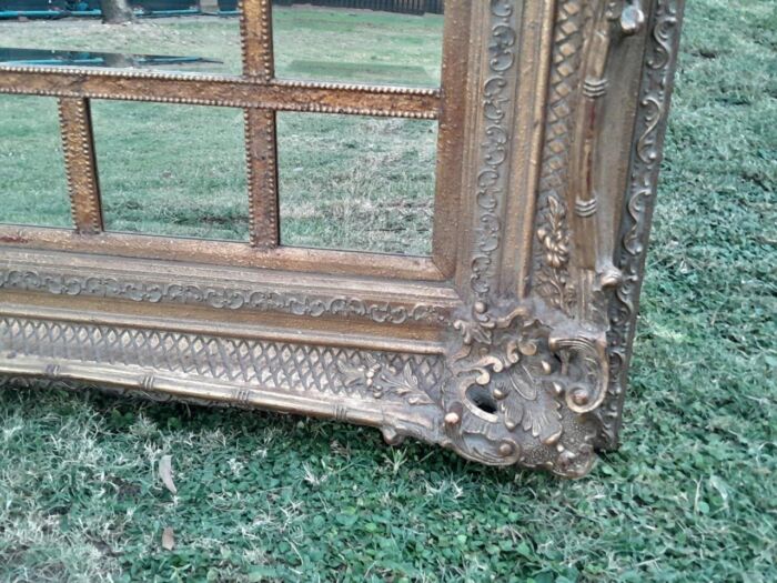 A 20th Century French Style Ornately Carved, Gilt Painted And Bevelled Mirror Of Large Proportions - Image 5