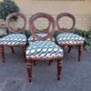 A 19th / 20th Century Victorian Set Of Four Mahogany Balloon Back Chairs - Image 2