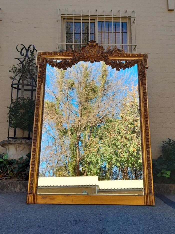 A 19th Century French Giltwood And Gesso Mirror Of Large Proportions ND - Image 2