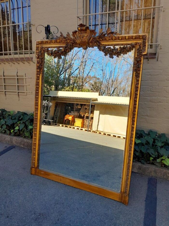 A 19th Century French Giltwood And Gesso Mirror Of Large Proportions ND - Image 4