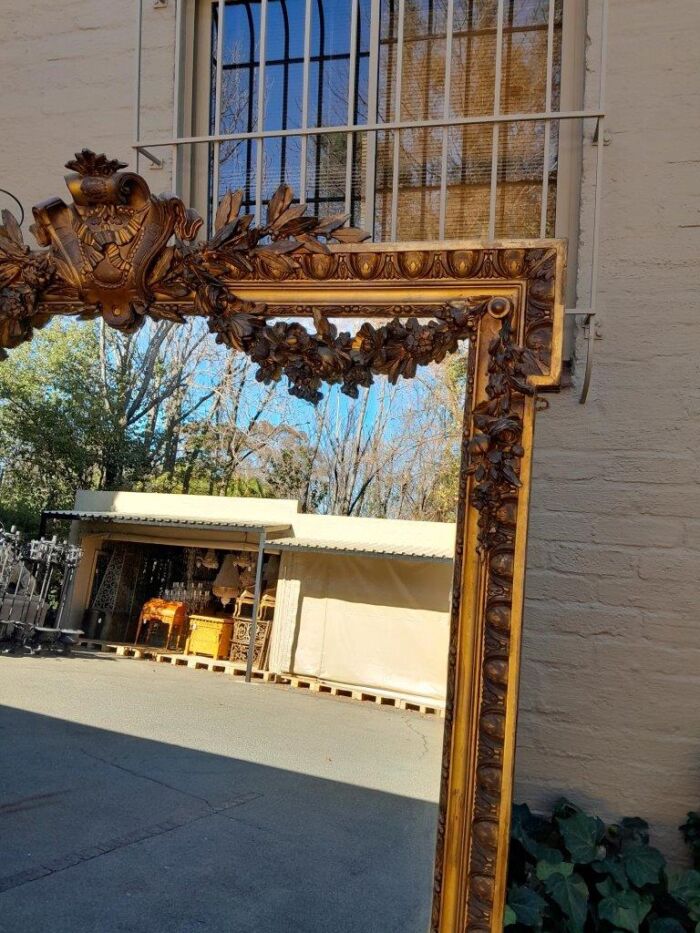 A 19th Century French Giltwood And Gesso Mirror Of Large Proportions ND - Image 6