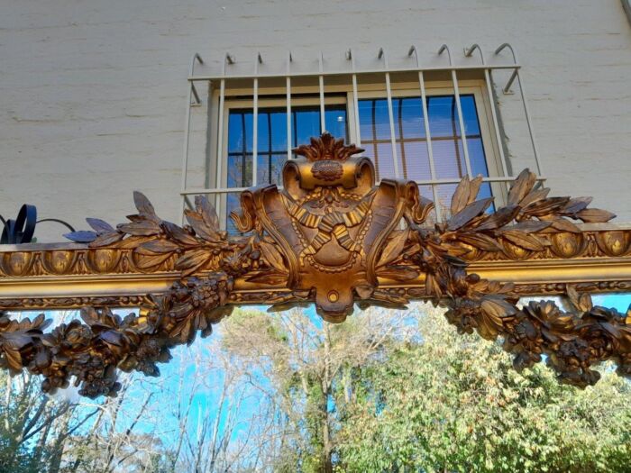 A 19th Century French Giltwood And Gesso Mirror Of Large Proportions ND - Image 9