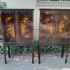 An 18th  / 19th Century Pair of English Chinoiserie Cabinets on Stands - Image 2
