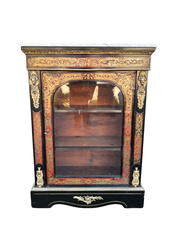 An Antique 19thcentury French Boulle, Ormolu And Ebonised Cabinet