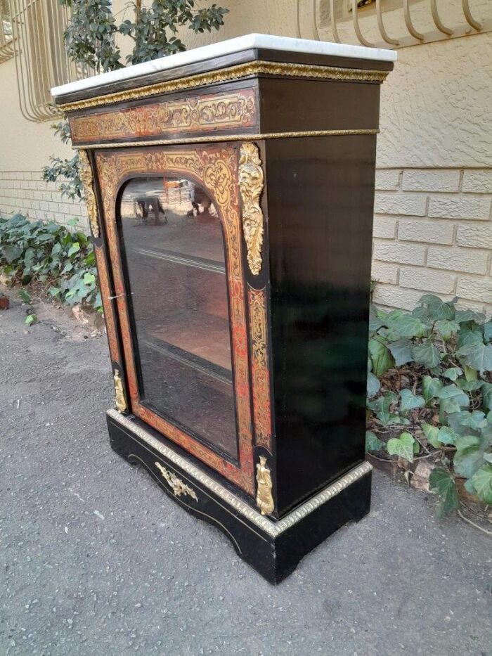 An Antique 19thcentury French Boulle, Ormolu And Ebonised Cabinet - Image 5