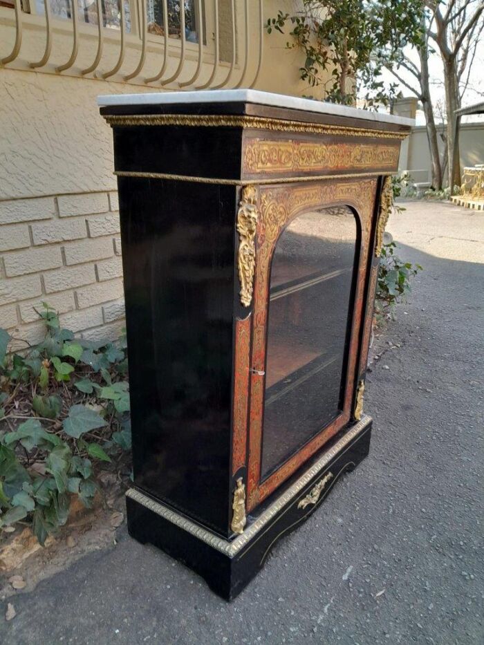 An Antique 19thcentury French Boulle, Ormolu And Ebonised Cabinet - Image 6