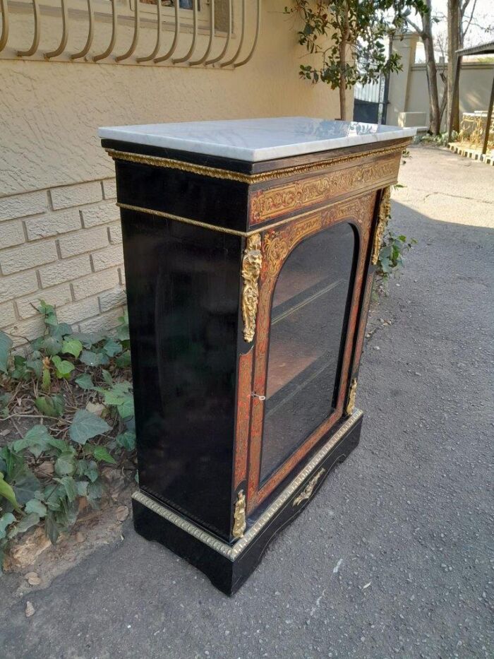 An Antique 19thcentury French Boulle, Ormolu And Ebonised Cabinet - Image 7