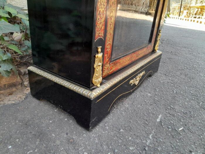 An Antique 19thcentury French Boulle, Ormolu And Ebonised Cabinet - Image 8