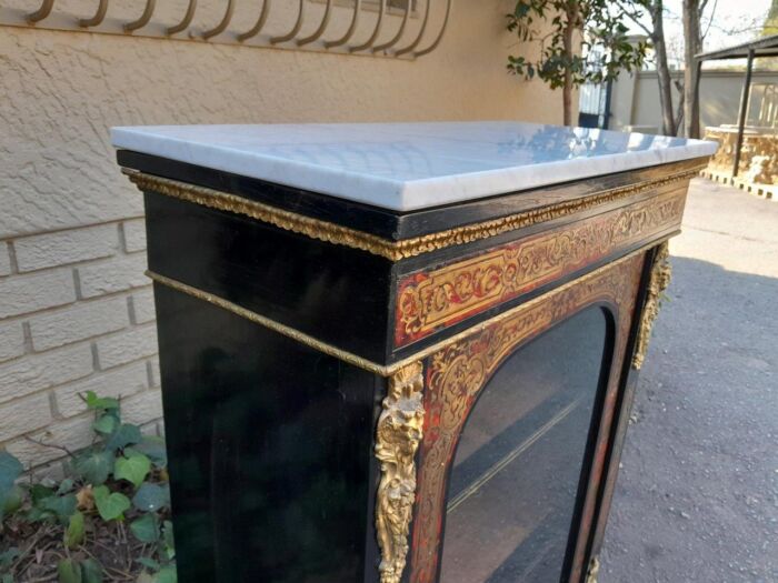 An Antique 19thcentury French Boulle, Ormolu And Ebonised Cabinet - Image 9