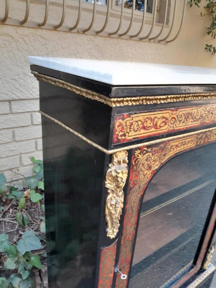 An Antique 19thcentury French Boulle, Ormolu And Ebonised Cabinet - Image 10