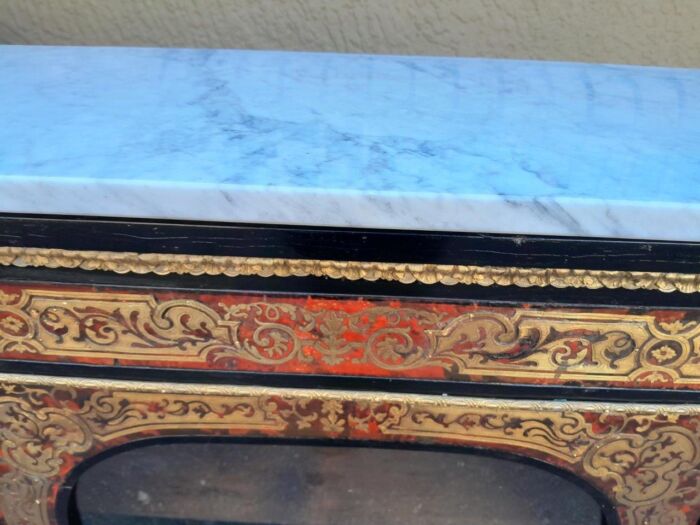 An Antique 19thcentury French Boulle, Ormolu And Ebonised Cabinet - Image 13