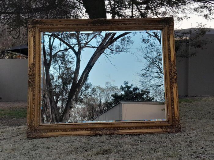 A Massive 20TH Century French Style Ornately Carved And Gilded Bevelled Mirror Of Large Proportions - Image 2