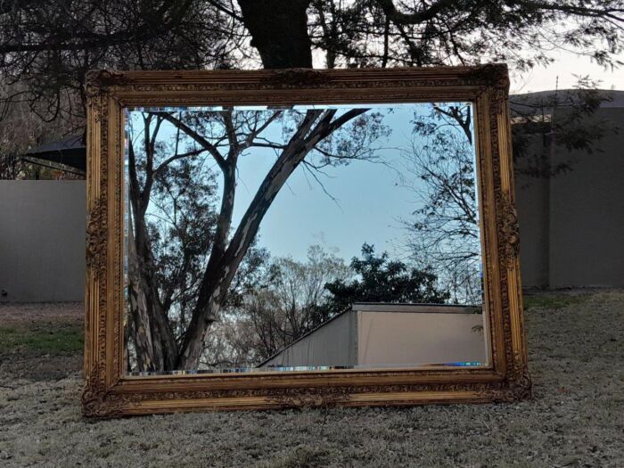 A Massive 20TH Century French Style Ornately Carved And Gilded Bevelled Mirror Of Large Proportions - Image 3