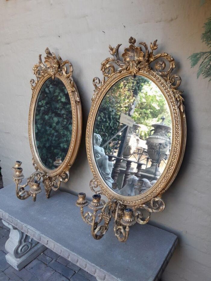 A Rare Pair of 19th Century Ornately Carved and Gilded Mirrors of Large Prroportion - Image 2