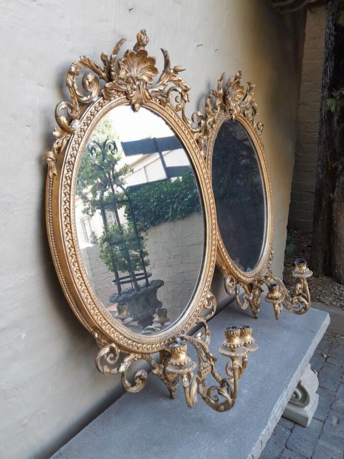 A Rare Pair of 19th Century Ornately Carved and Gilded Mirrors of Large Prroportion - Image 3