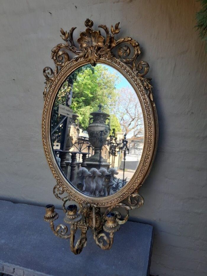 A Rare Pair of 19th Century Ornately Carved and Gilded Mirrors of Large Prroportion - Image 4