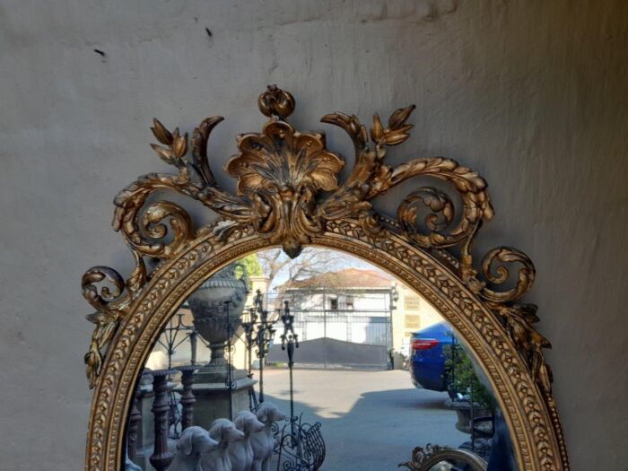 A Rare Pair of 19th Century Ornately Carved and Gilded Mirrors of Large Prroportion - Image 6