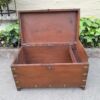 An Early 1900 Anglo Indian Brass Bound Military Campaign Chest with Brass Hardware - Image 10