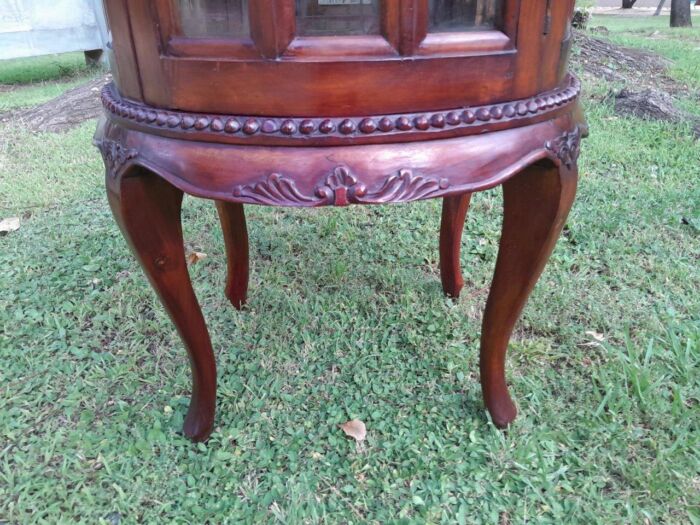 A 20th Century Victorian Ornately Carved Mahogany Drinkscabinet With Cream Marble Top - Image 5