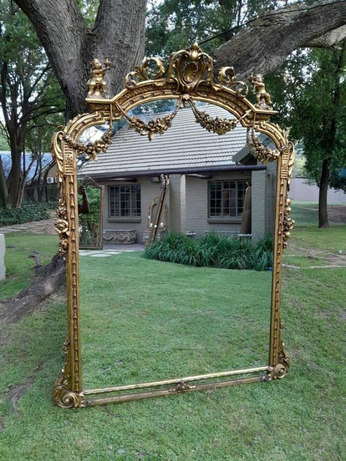 A French Style Ornately Carved And Gilded Bevelled Mirror Of Large Proportions - Image 2