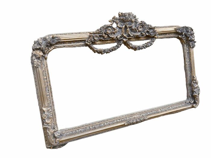 A French Rococo Style Ornately Carved And Gilded Bevelled Mirror 6