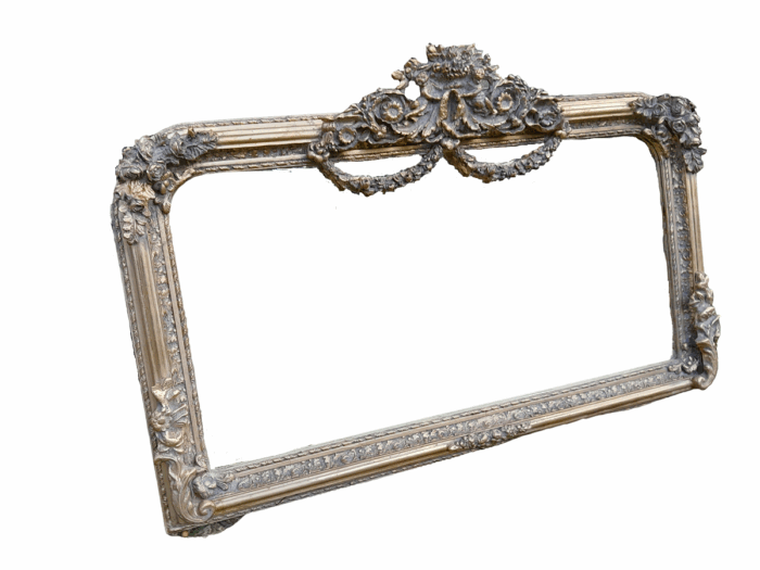 A French Rococo Style Ornately Carved And Gilded Bevelled Mirror 6