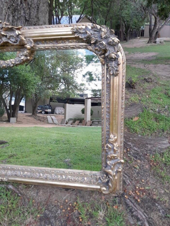 A French Rococo Style Ornately Carved And Gilded Bevelled Mirror 6 - Image 4