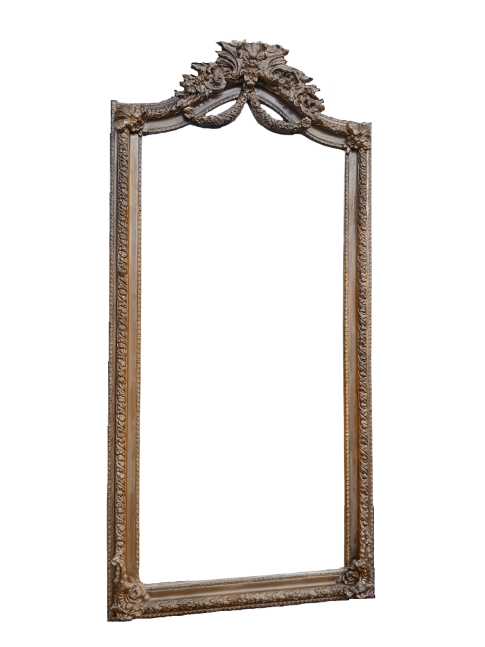 A French Rococo Style Ornately Carved And Gilded Bevelled Mirror 4