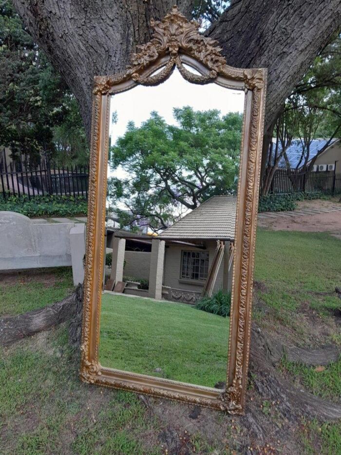 A French Rococo Style Ornately Carved And Gilded Bevelled Mirror 4 - Image 2