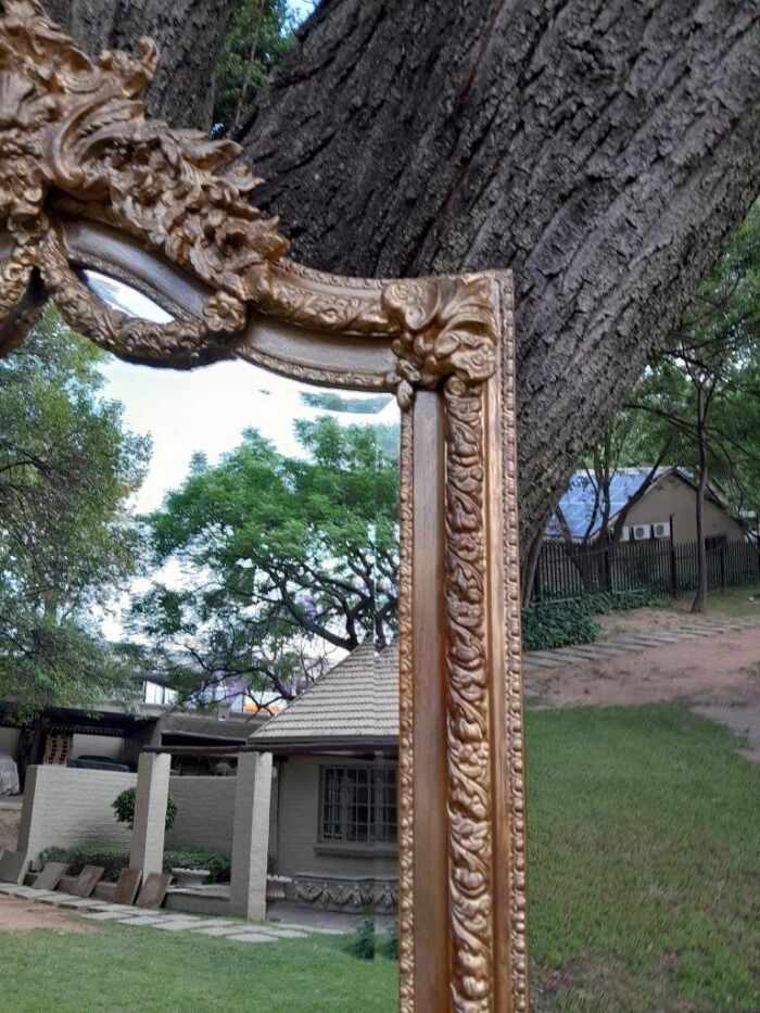A French Rococo Style Ornately Carved And Gilded Bevelled Mirror 4 - Image 4