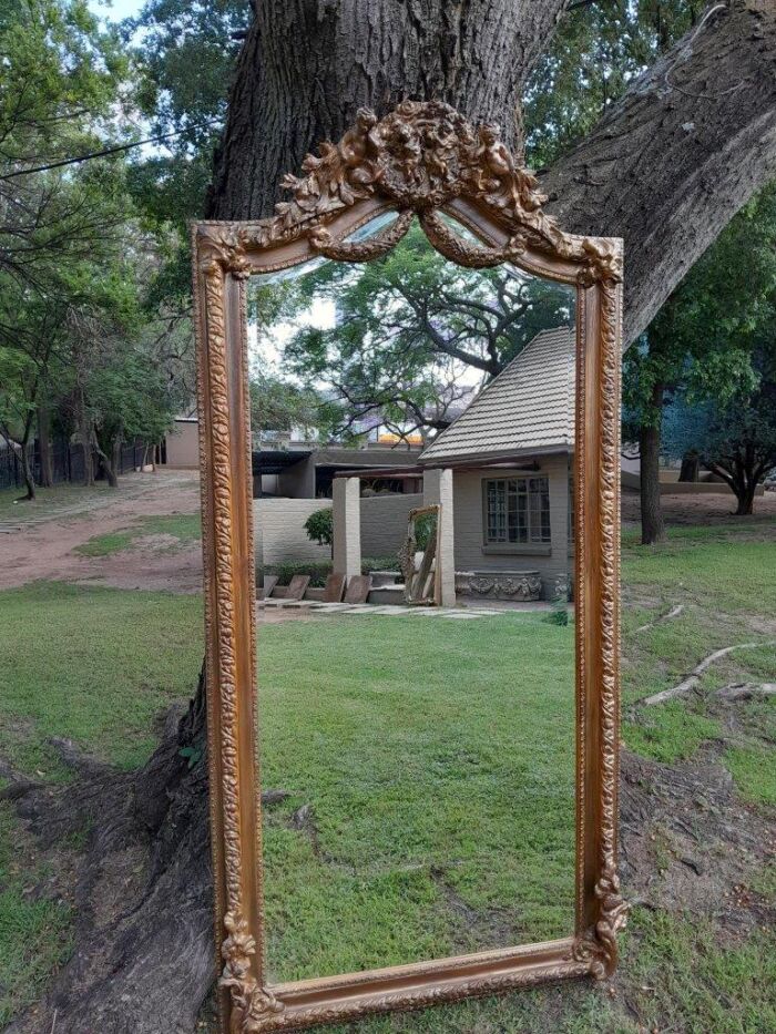 A French Rococo Style Ornately Carved And Gilded Bevelled Mirror - Image 2