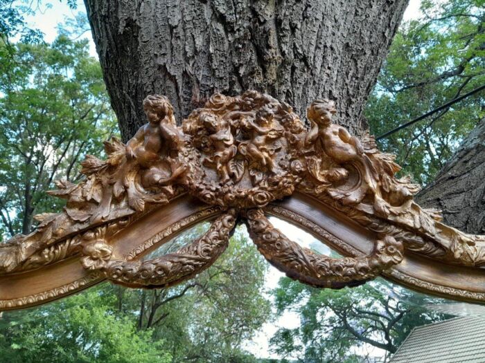 A French Rococo Style Ornately Carved And Gilded Bevelled Mirror - Image 5