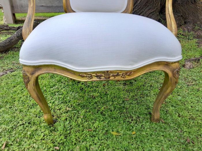 An Antique Pair Of Antique Walnut Tapestry Armchairs - Image 5