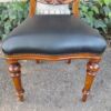 A 20th Century Set of Eight Victorian Style Mahogany Dining Chairs Upholstered in Leather - Image 5