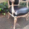 A 20TH Century Set Of Five Carved Fruitwood Chairs In A Contemporary Original Wood Finish - Image 5
