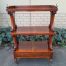 An Antique Circa 1870s Victorian Rosewood Three Tier Drinks Stand 