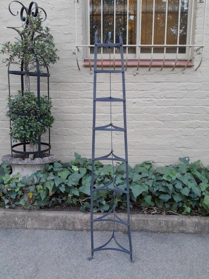 A 20th Century Metal Stand For Silverware Or Pots Finished In A French Antique Charcoal Colour - Image 3