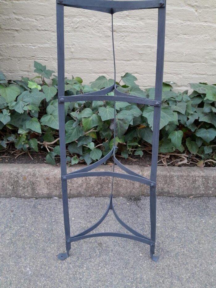 A 20th Century Metal Stand For Silverware Or Pots Finished In A French Antique Charcoal Colour - Image 4