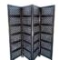 A 20th Century 4-Panel In A Contemporary Darkened Wooden  /  Black Floor Screen  /  Room Divider