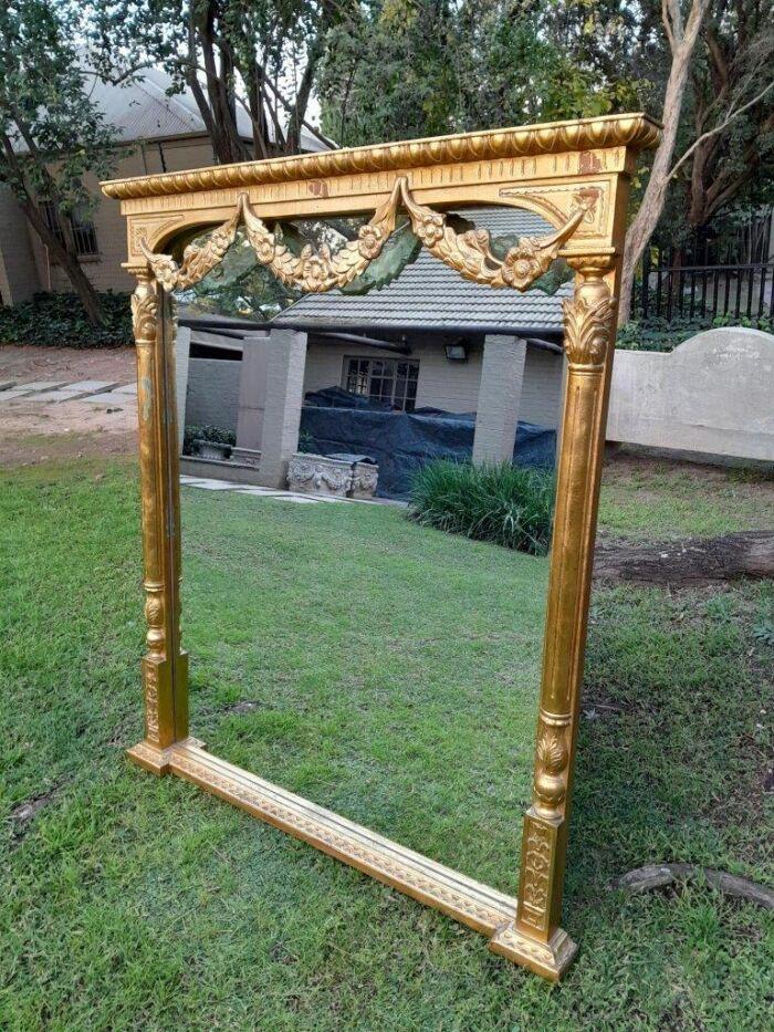 A 20th Century French Style Carved Giltwood Mirror Of Large Proportions - Image 2