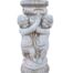 An Architectural And Decorative Concrete Cherub / Putti Column / Plinth / Stand With Patina