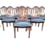 A 20th Century Set Of Eight Hepplewhite Style Dining Chairs With A Pair Of Armchairs / Carvers And Six Dining Chairs