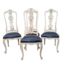 An Antique 19th Century Set Of Four Walnut Dining Chairs