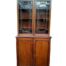 An Antique Early 19th Century Georgian Mahogany Bookcase / Display Case With Glazed Doors With Shelves