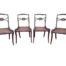 A 19TH Century Circa 1800s Regency Set  Of Four Mahogany And  Part Gilt Rattan Chairs Dimensions